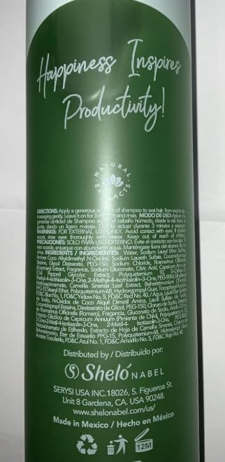 Sheló NABEL Chili & Rosemary Shampoo – 17.92 fl oz | Dandruff & Seborrhea Control