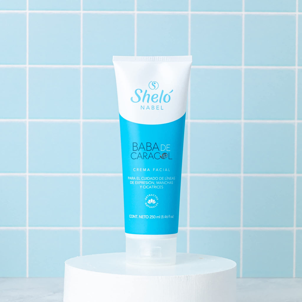 Sheló NABEL Baba de Caracol Snail Cream Face Moisturizer – Hydrating Daily Skincare