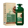 SHIHUANUO Hair Dye Shampoo 3 in 1 – Ammonia-Free Dark Brown, Herbal Formula | 520ml