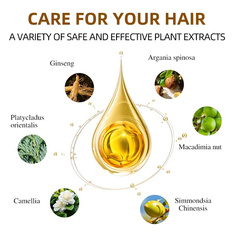 SHIHUANUO Hair Dye Shampoo 3-in-1 for Gray Hair Coverage | Ammonia-Free Argan Nut Formula 500ml