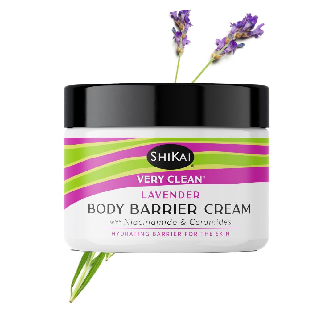 ShiKai Very Clean Moisturizing Body Barrier Cream (Lavender) – Niacinamide, Ceramides & Shea Butter | 4.5 oz