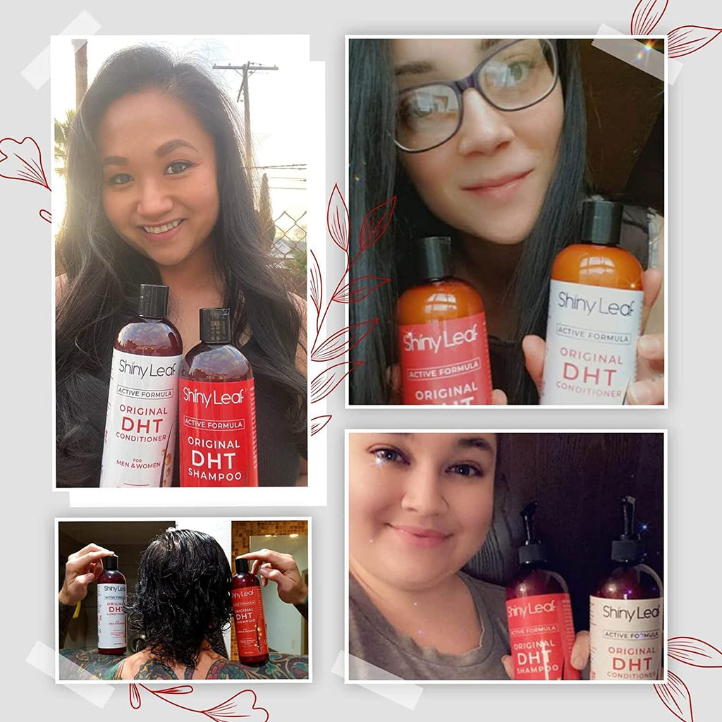 Shiny Leaf DHT Blocking Shampoo for Hair Growth – 2 Pack | Natural Formula for Thinning Hair
