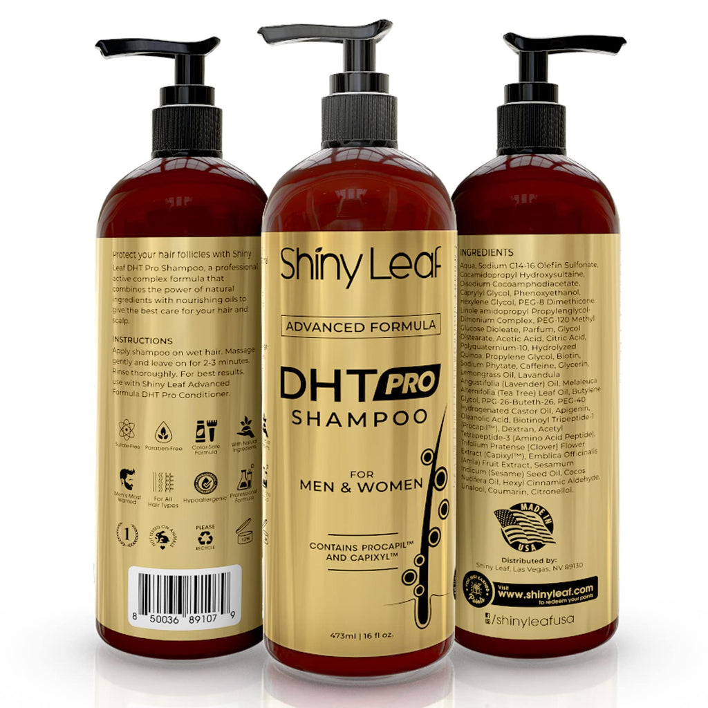 Shiny Leaf DHT Pro Shampoo – Advanced Formula with Capixyl & Procapil for Thicker, Fuller Hair