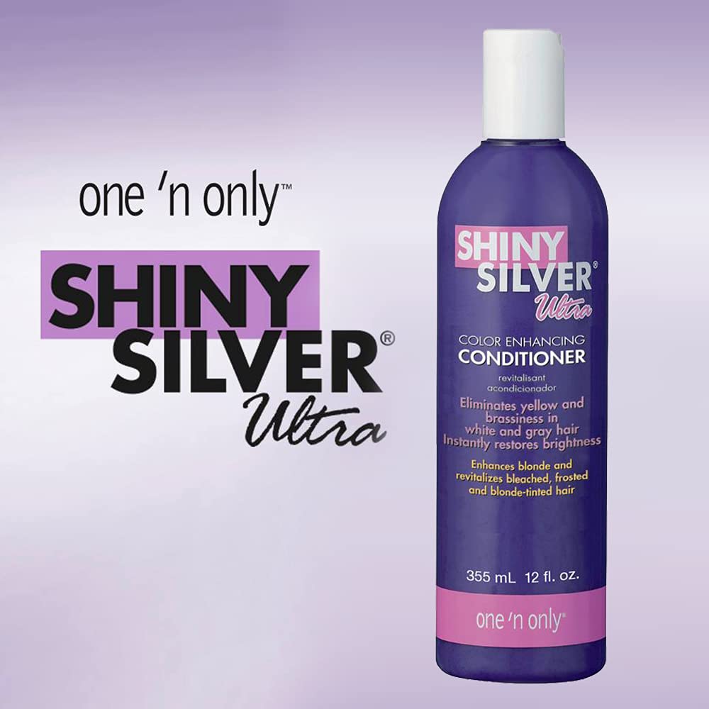 Shiny Silver Conditioner Ultra Color Enhancing 12 oz – 3 Pack | Color-Treated Hair Care