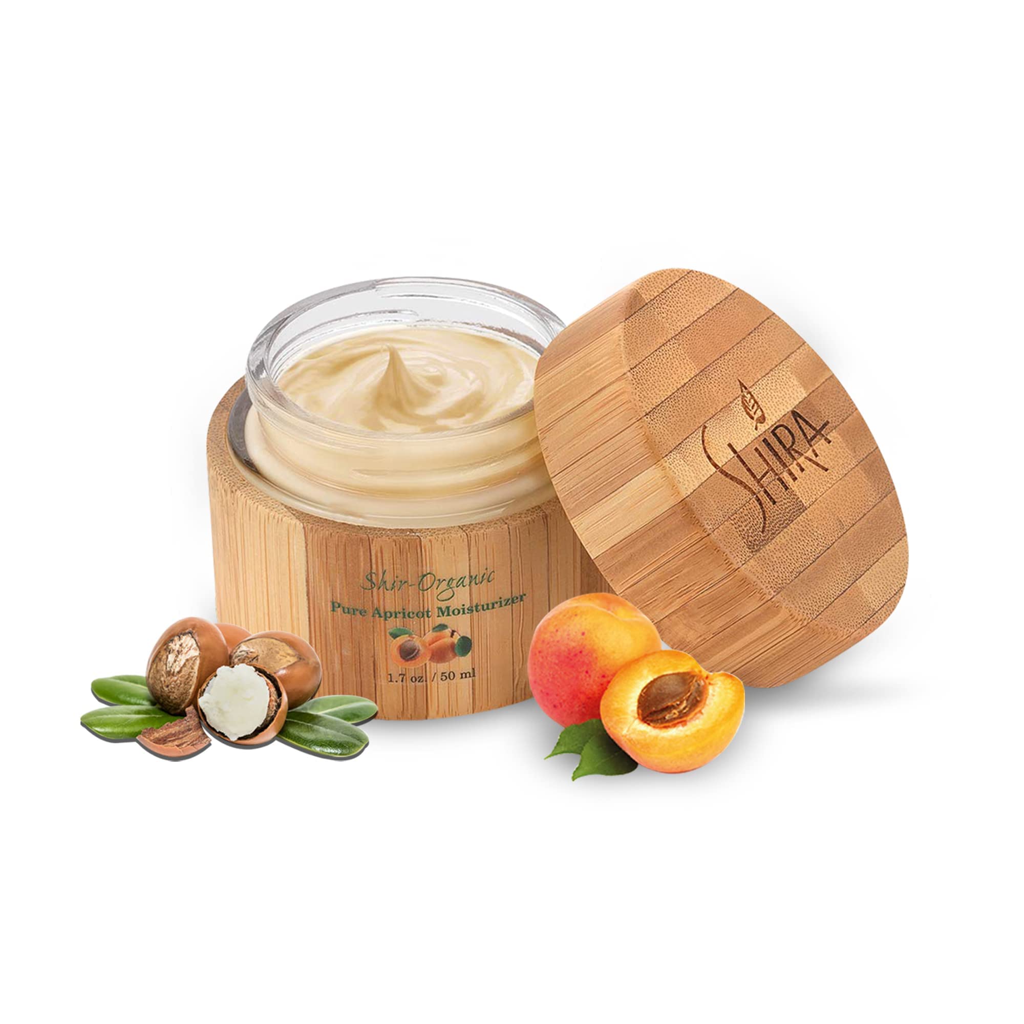 Shira Shir-Organic Pure Apricot Moisturizer for Dry Skin – Hydration & Gentle Anti-Aging (50 ml)