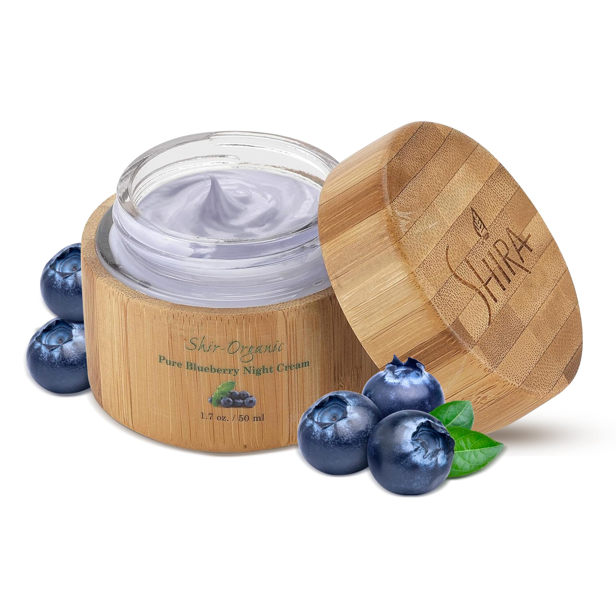 Shira Shir Organic Blueberry Night Cream – Nourished, Radiant Skin, Anti-Aging Moisturizer (50ml)