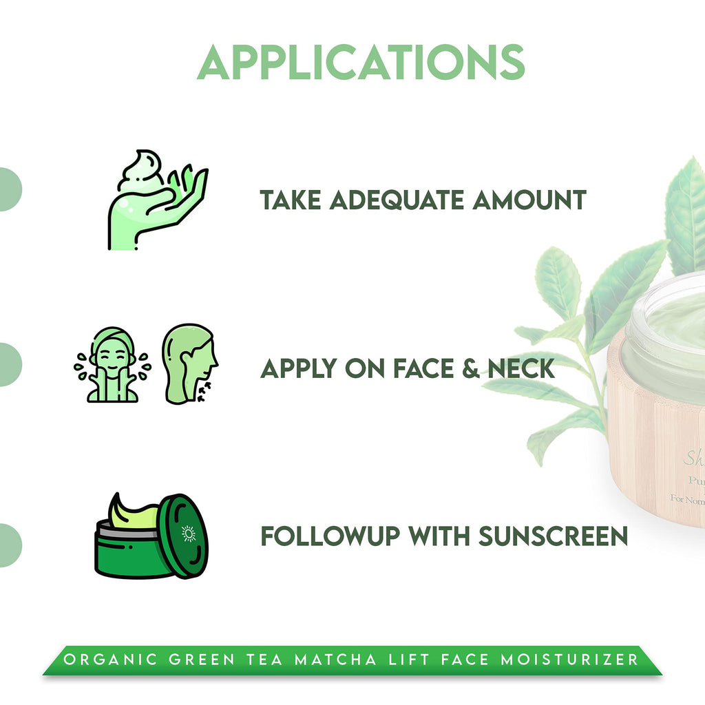 Shira Shir-Organic Green Tea Matcha Lift Face Moisturizer – Hydration, Rejuvenation, 50ml