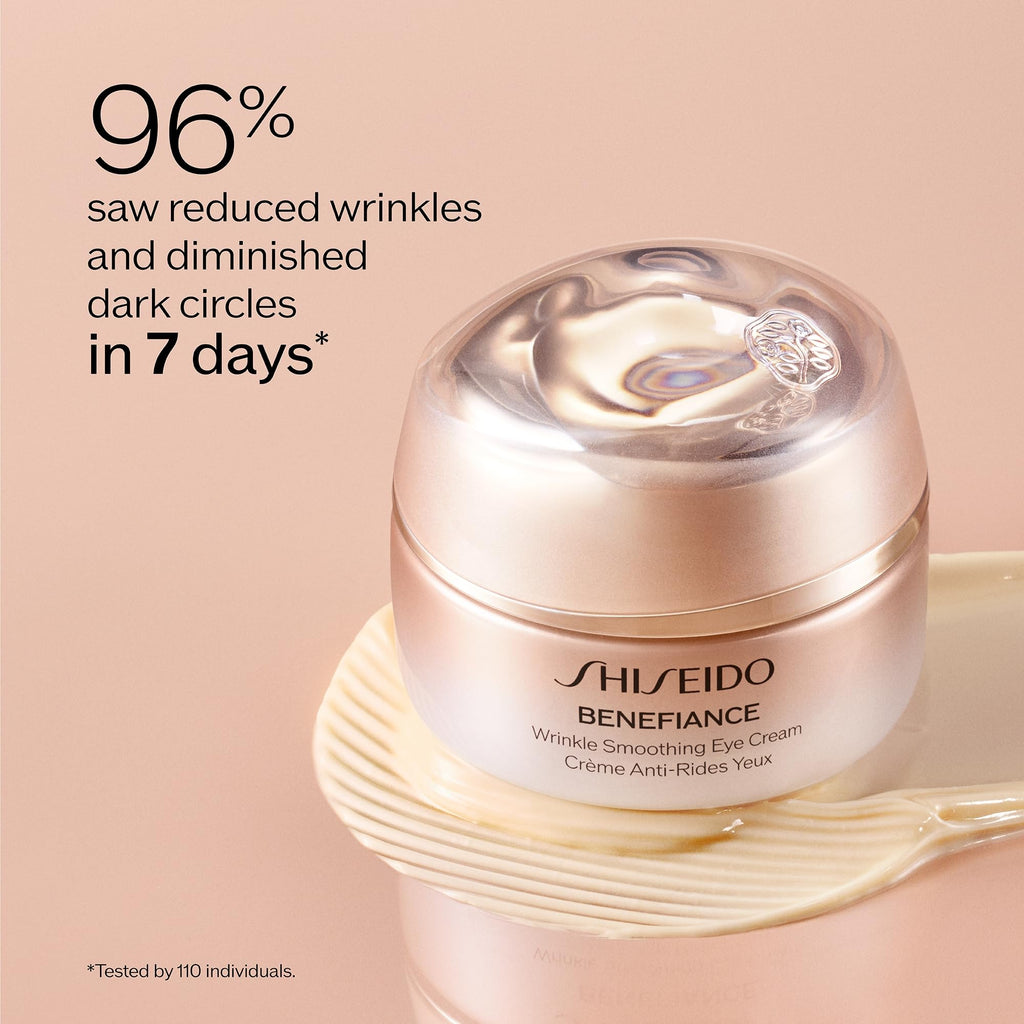 Shiseido Wrinkle Smoothing Ritual Set — Benefiance Day Cream SPF23 50ml + Cleansing Foam 50ml + Eudermine Essence 30ml + Night Cream 15ml | $133 Value