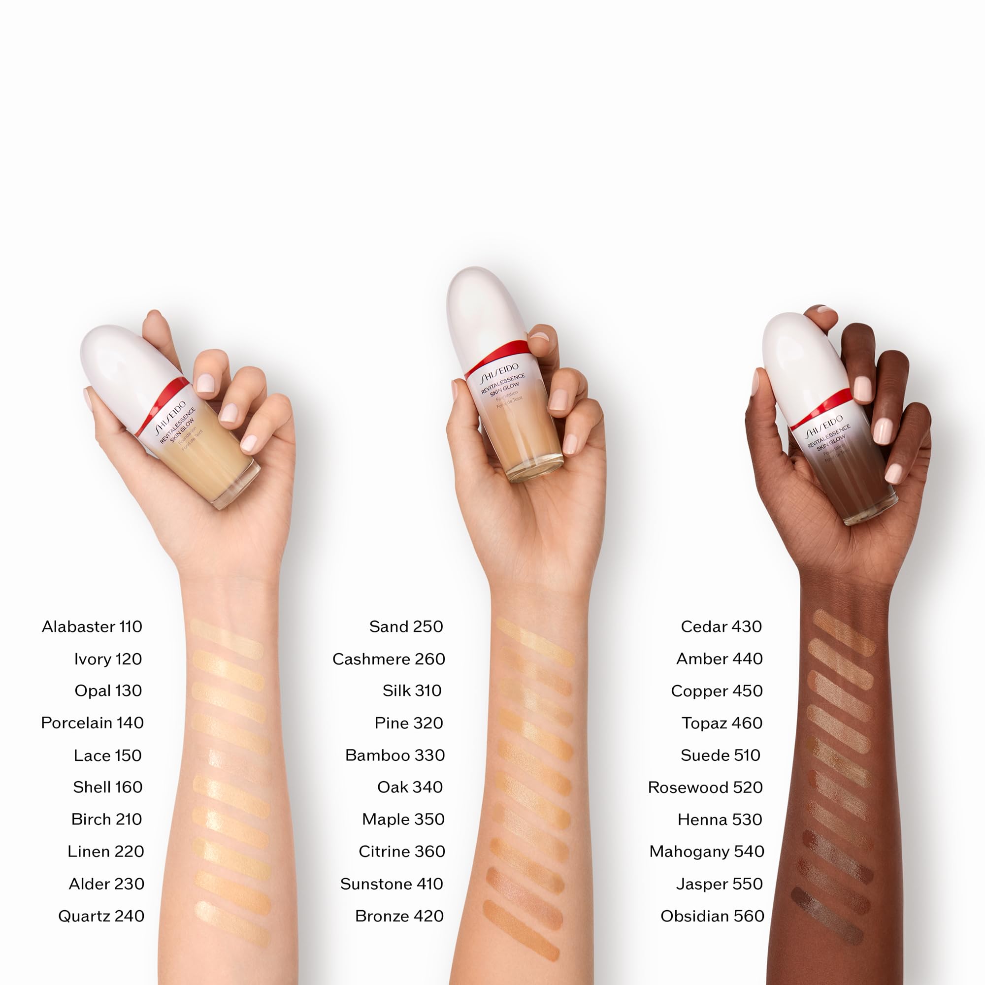 Shiseido RevitalEssence Skin Glow Foundation SPF 30 - 320 Pine | Buildable Medium Coverage