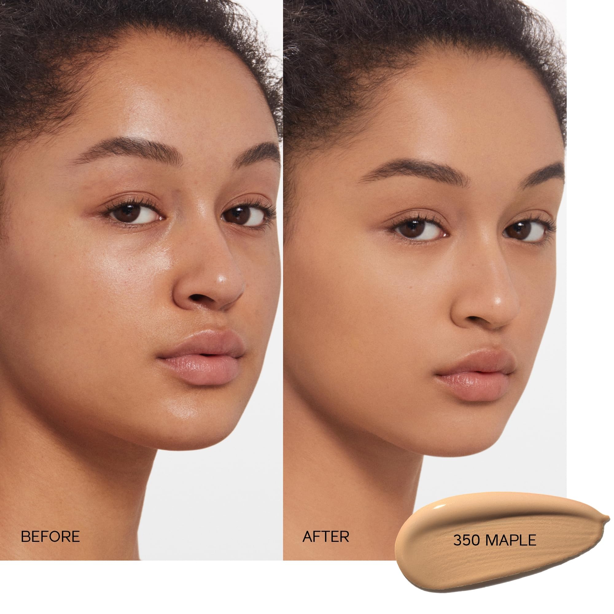 Shiseido Synchro Skin Self-Refreshing Foundation SPF 30 Maple 350 | Medium-to-Full Coverage, Natural Finish