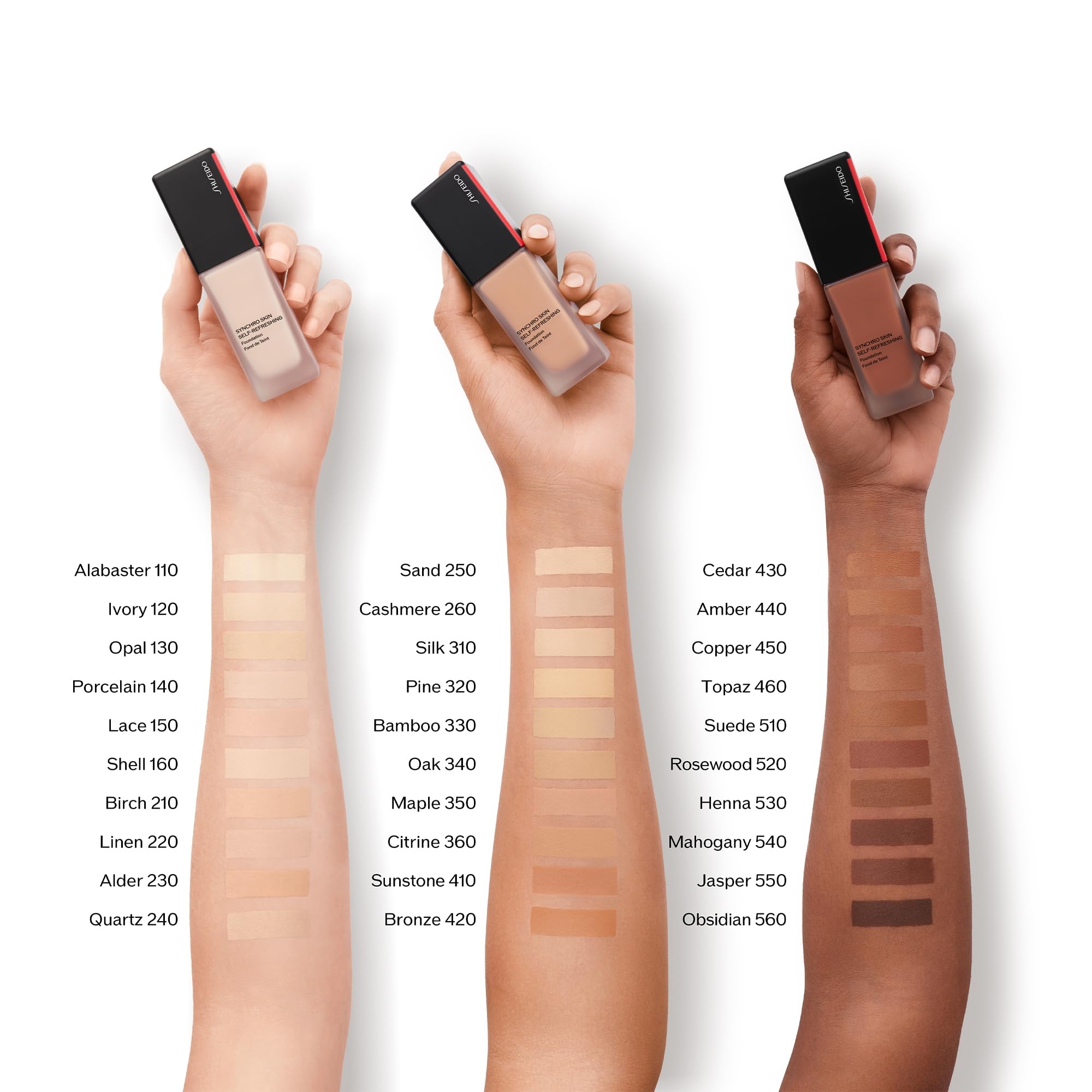 Shiseido Synchro Skin Self-Refreshing Foundation SPF 30 Copper 450 – Natural Finish, 24-Hour Wear