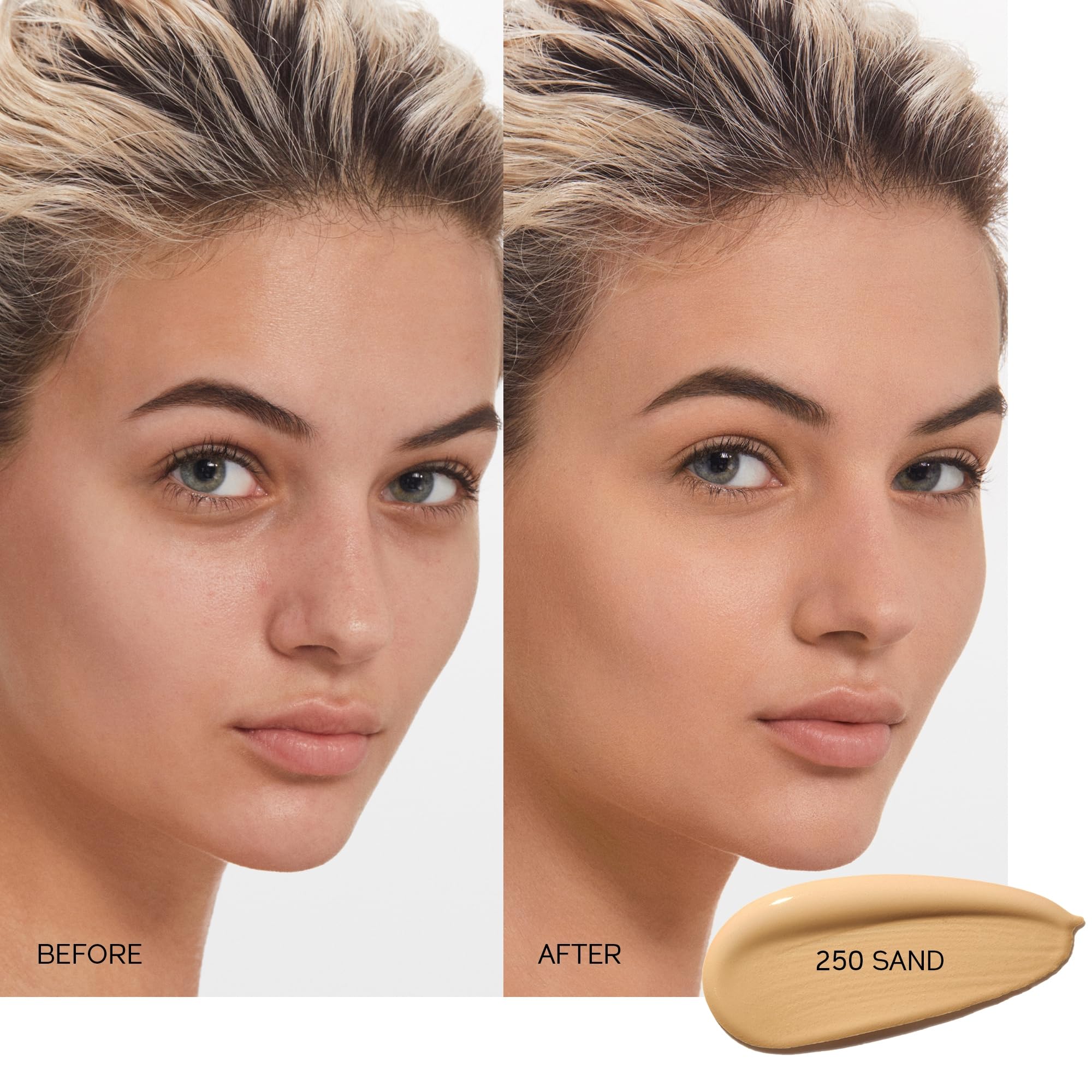Shiseido Synchro Skin Self-Refreshing Foundation SPF 30 Sand 250 – Natural Semi-Matte, 24-Hour Wear