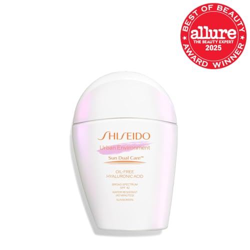 Shiseido Urban Environment Oil-Free Sunscreen SPF 42 – 50 mL | Matte Finish, Hydration & Primer-Ready