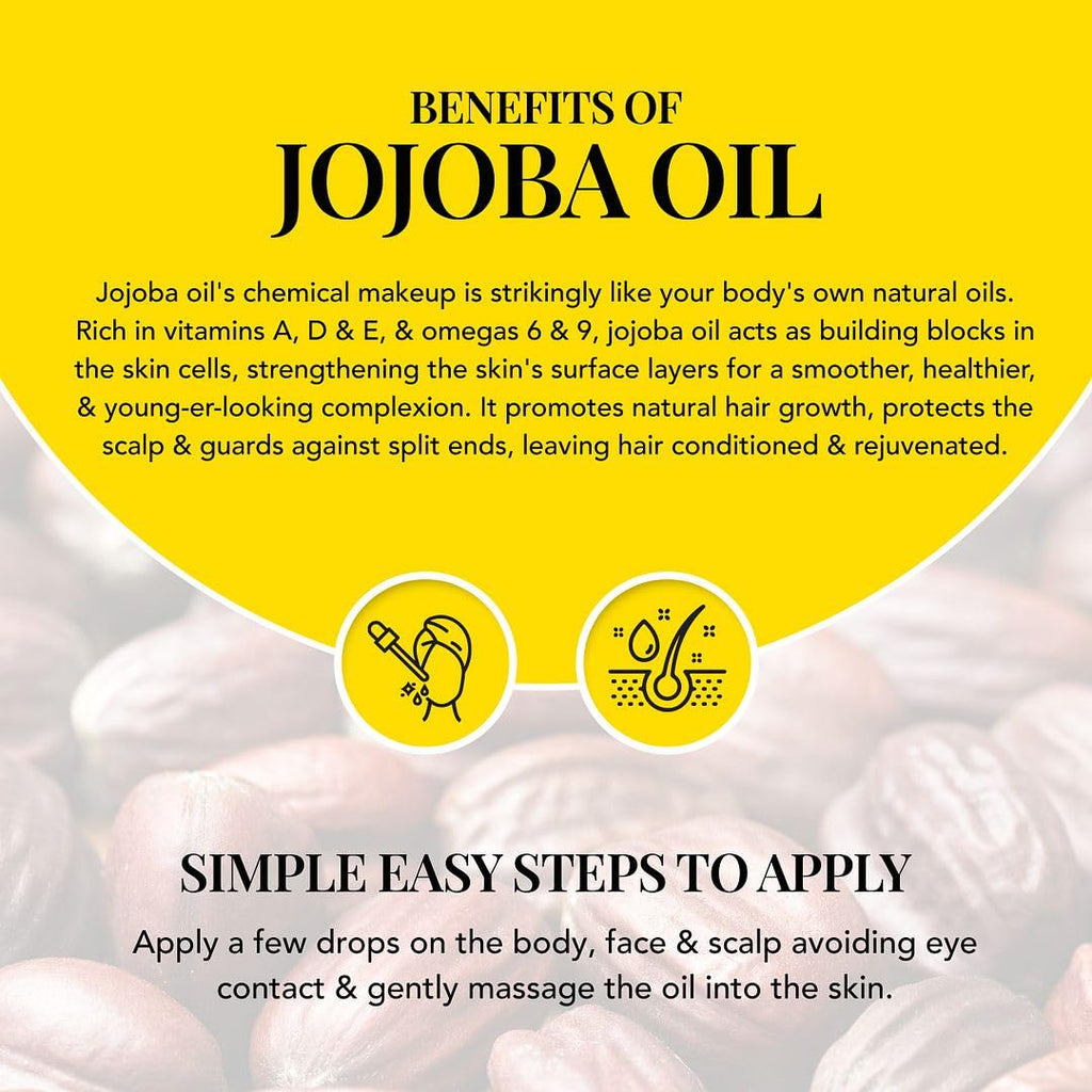 Shop LC Delivering Joy Jojoba Oil – Organic Cold-Pressed, 3.3 oz, USDA Certified