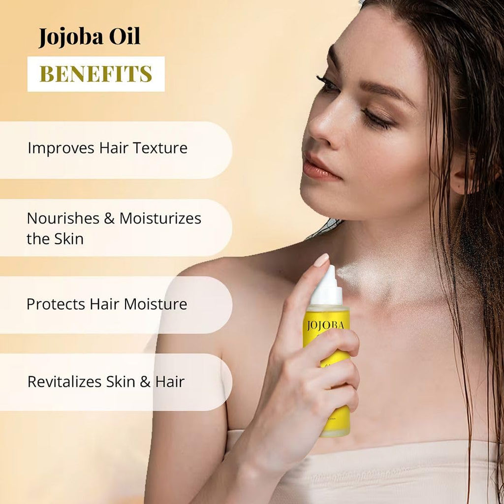 Shop LC Delivering Joy Jojoba Oil – Organic Cold-Pressed, 3.3 oz, USDA Certified