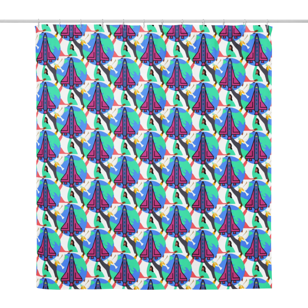 First Home Shower curtain