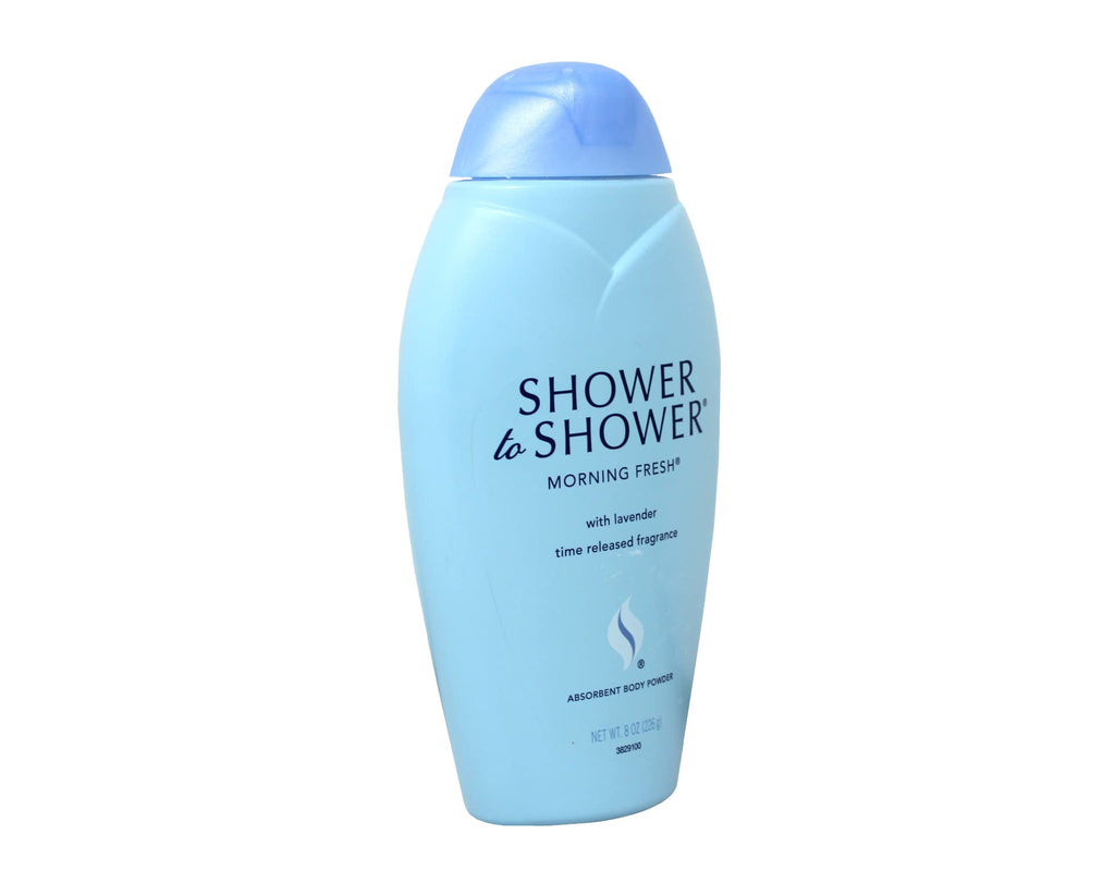 Shower To Shower Morning Fresh Body Powder, 8 Oz (3 Pack) – Absorbent with Time-Release Fragrance