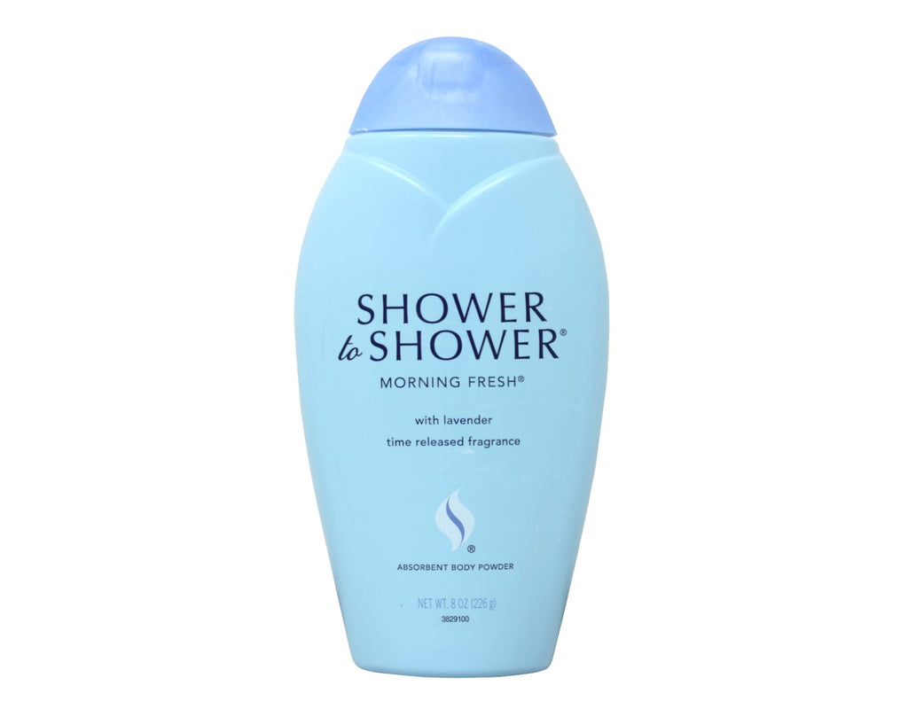 Shower To Shower Morning Fresh Body Powder, 8 Oz (3 Pack) – Absorbent with Time-Release Fragrance