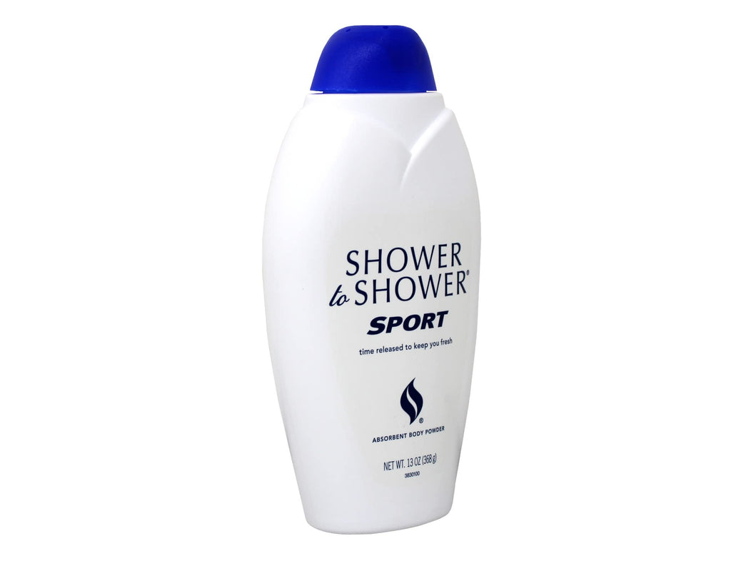 Shower To Shower Sport Absorbent Body Powder – 4 x 13 oz Bottles