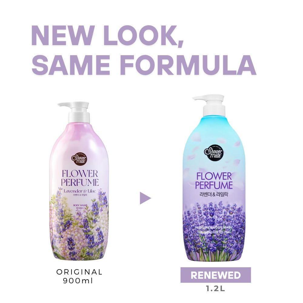 SHOWERMATE Flower Perfume Body Wash – Lavender & Lilac 1.2L