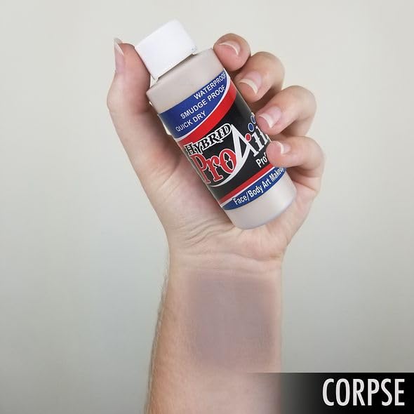 ProAiir Face & Body Painting Makeup – 2oz (60ml) Zombie Corpse | ShowOffs Body Art