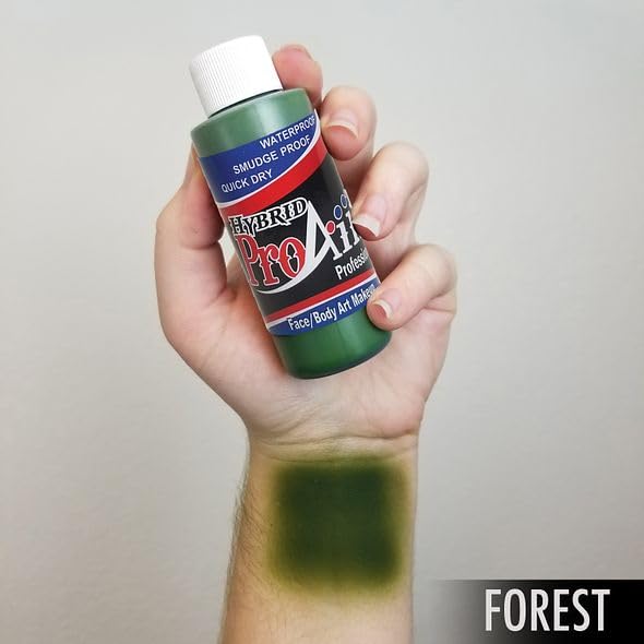 ProAiir Face and Body Painting Makeup - 2oz (60ml) Forest Green | ShowOffs Body Art