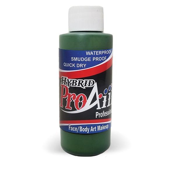 ProAiir Face and Body Painting Makeup - 2oz (60ml) Forest Green | ShowOffs Body Art