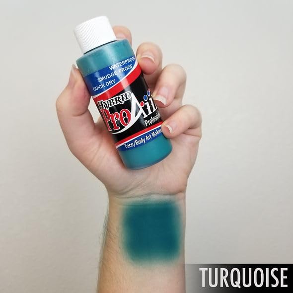 ShowOffs Body Art ProAiir Turquoise Face & Body Painting Makeup - 2oz (60ml)