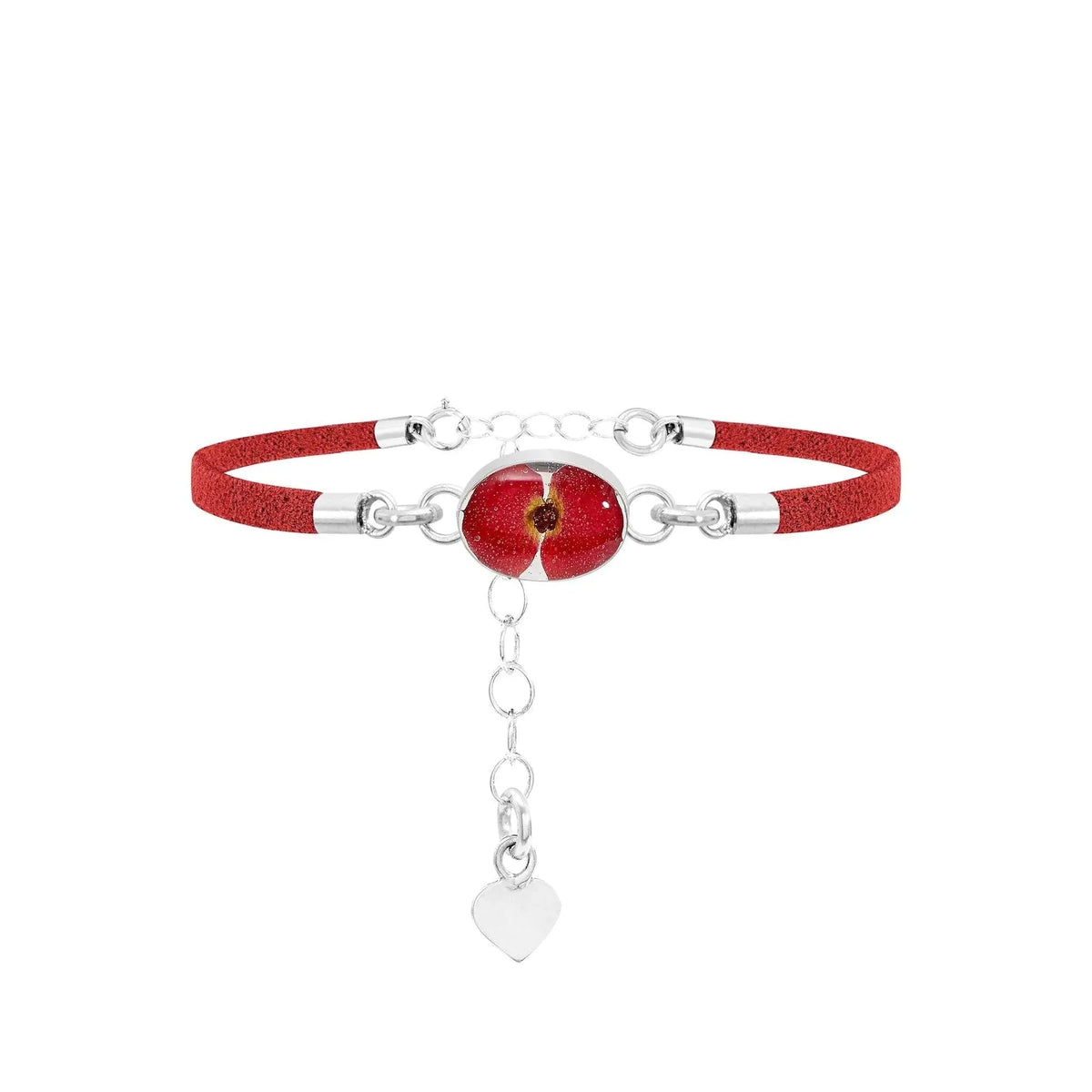Poppy Oval Bracelet Vegan Suede