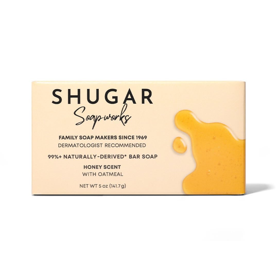 Shugar Soapworks Oatmeal & Honey Beauty Bar 5 oz — 8-Pack