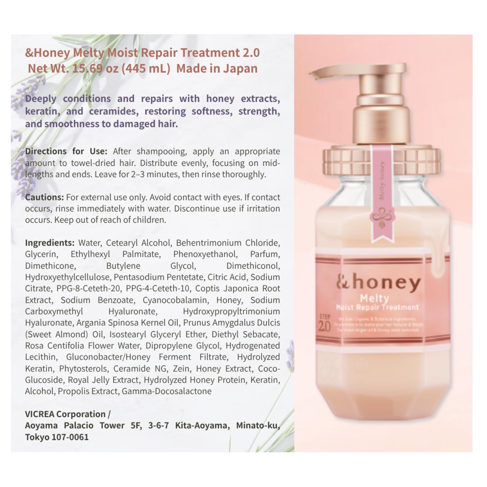 Sidefield &Honey Deep Moist Shampoo & Conditioner Set – Ultra-Hydrating Honey & Botanical Formula