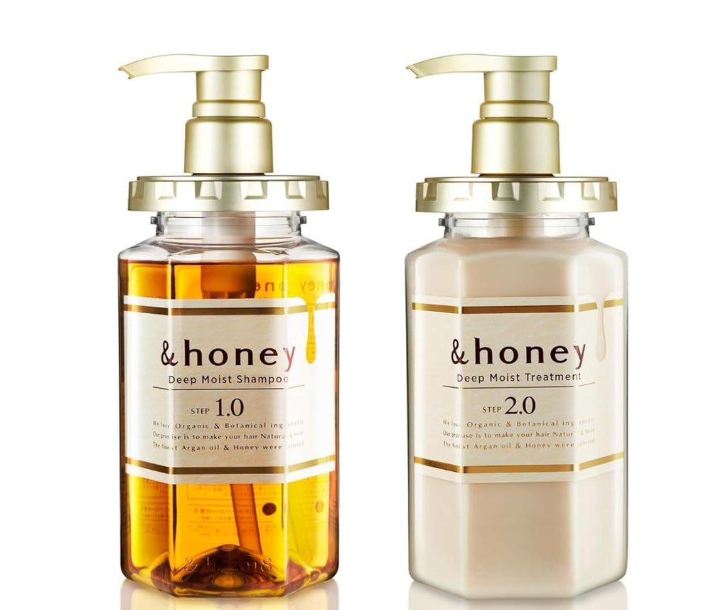 Sidefield &Honey Deep Moist Shampoo & Conditioner Set | Ultra-Hydrating Honey & Botanical Formula for Silky, Smooth Hair