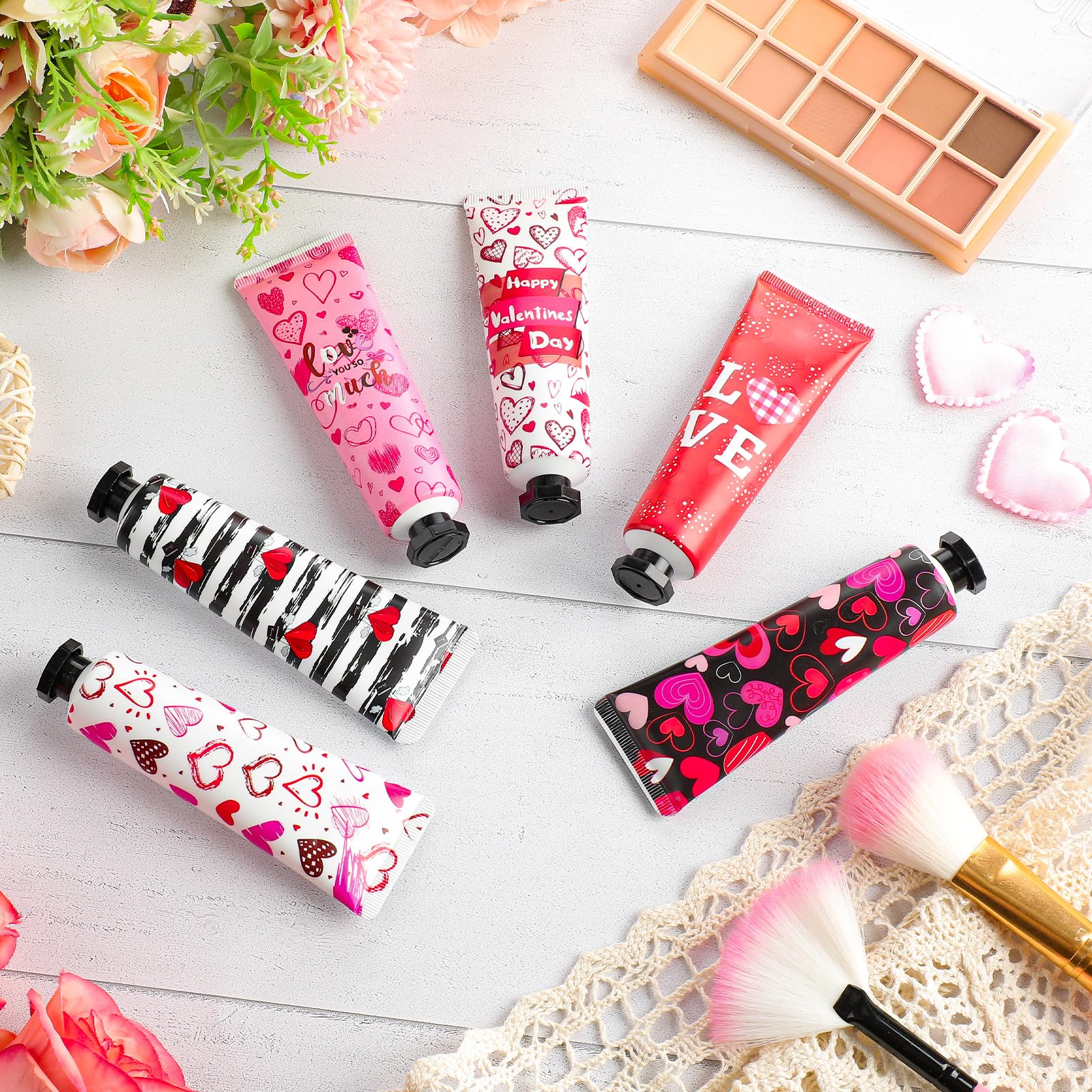 Siifert 24-Pcs Valentine Hand Cream Gift Set – 30ml Travel-Size Moisturizers