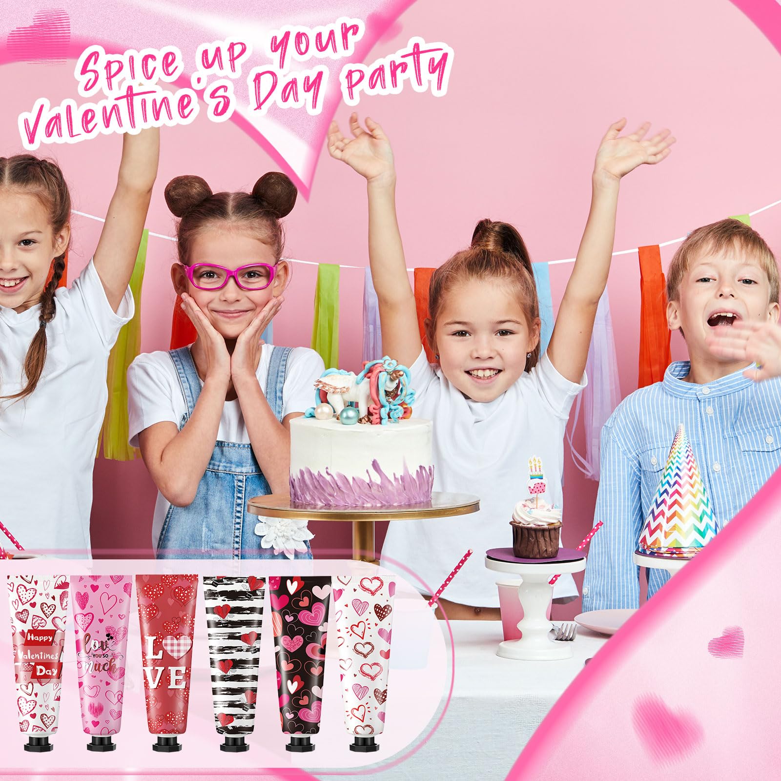 Siifert 72-Piece Valentine Hand Cream Gift Set – 30 ml Travel-Size Moisturizing Hand Lotions in Bulk