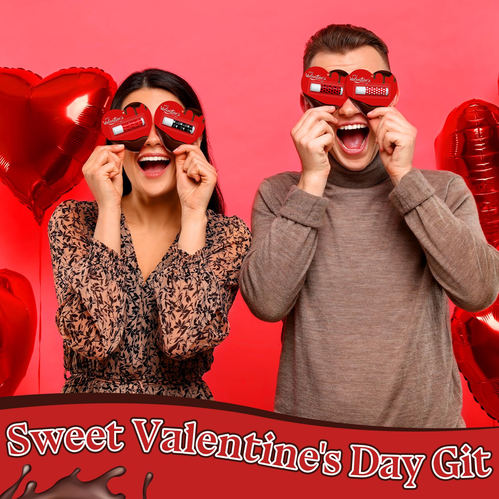 Siifert 25 Pcs Valentine Lip Balms – Heart-Shaped Gift Set for Galentine’s Day