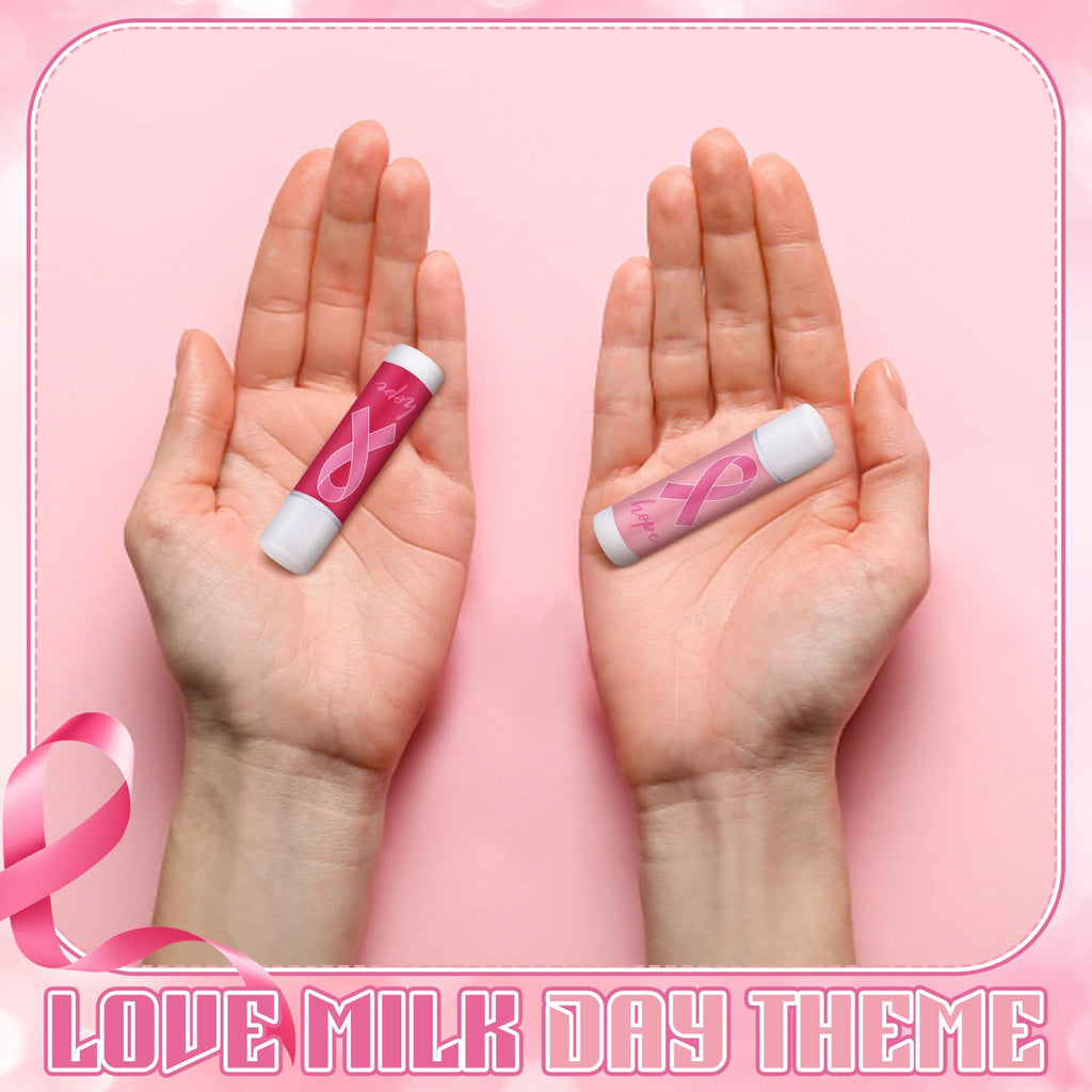 Siifert 200-Pack Breast Cancer Awareness Lip Balms – Pink Ribbon Bulk Gifts & Party Favors