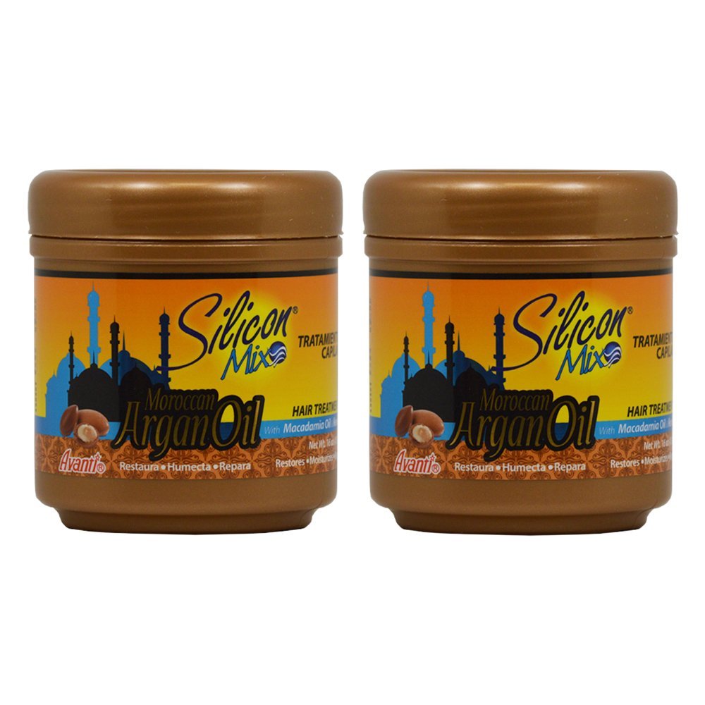 Silicon Mix Moroccan Argan Oil Hair Treatment 16oz Pack of 2