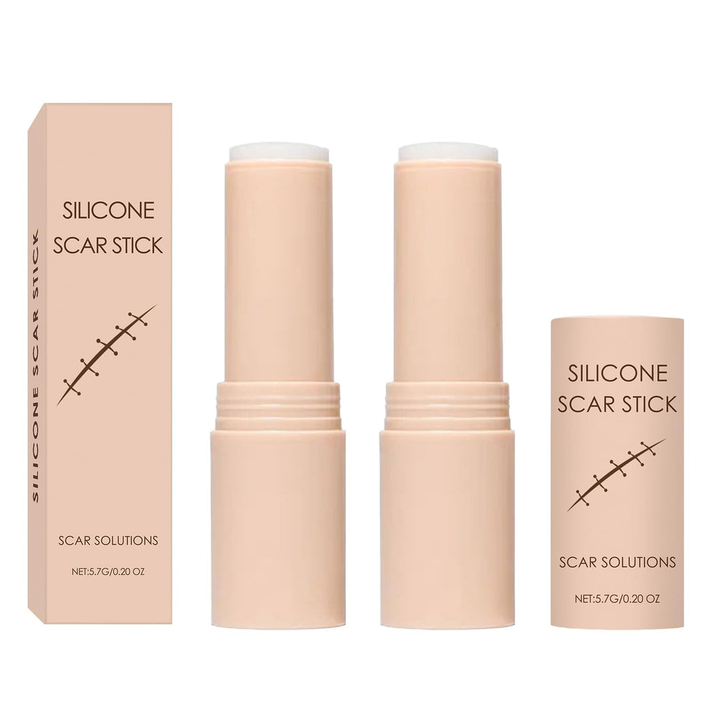 Silicone Scar Stick – 60% Silicone for Face & Body (2 Pack)