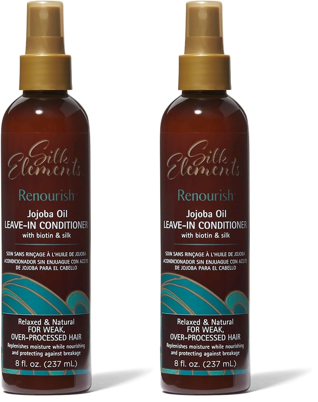 Silk Elements Jojoba Oil Leave-In Conditioning Spray – Pack of 2