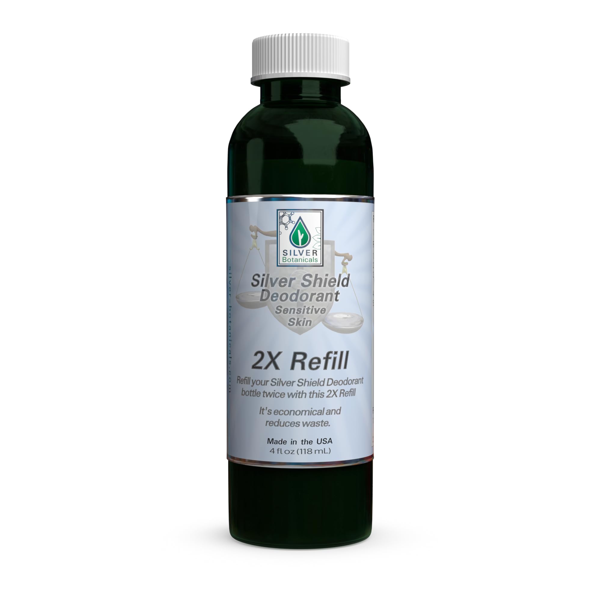 Silver Shield Deodorant - Sensitive Skin Formula (2X Refill) | Silver Botanicals