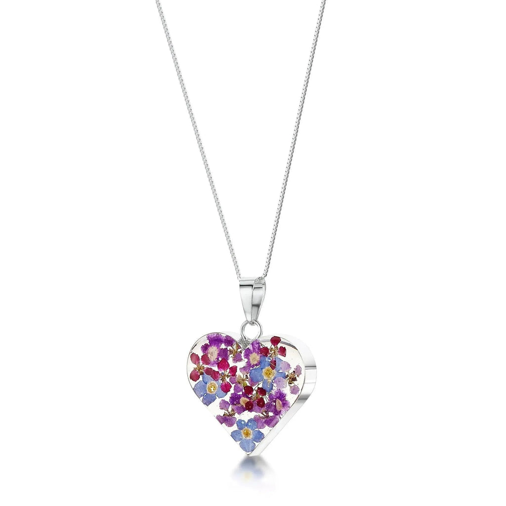 Purple Haze Heart Pendant Necklace