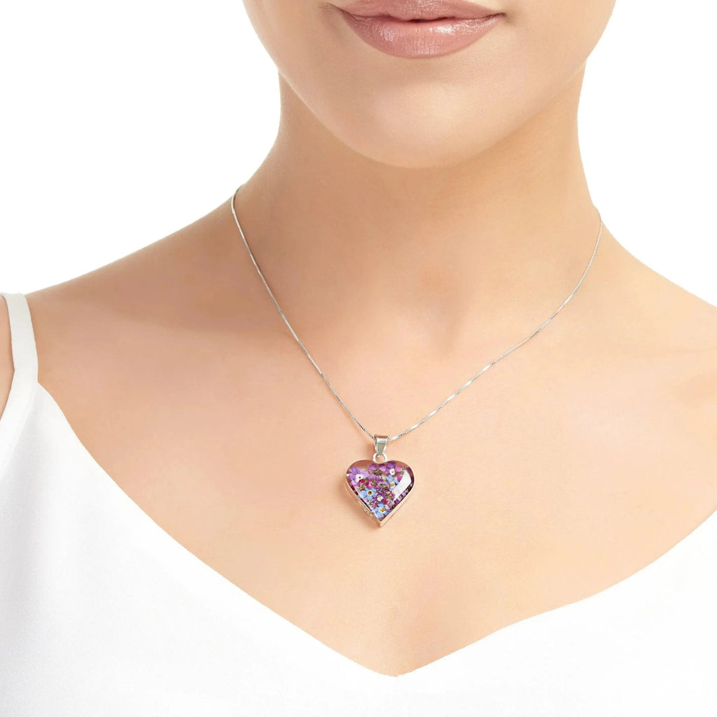 Purple Haze Heart Pendant Necklace