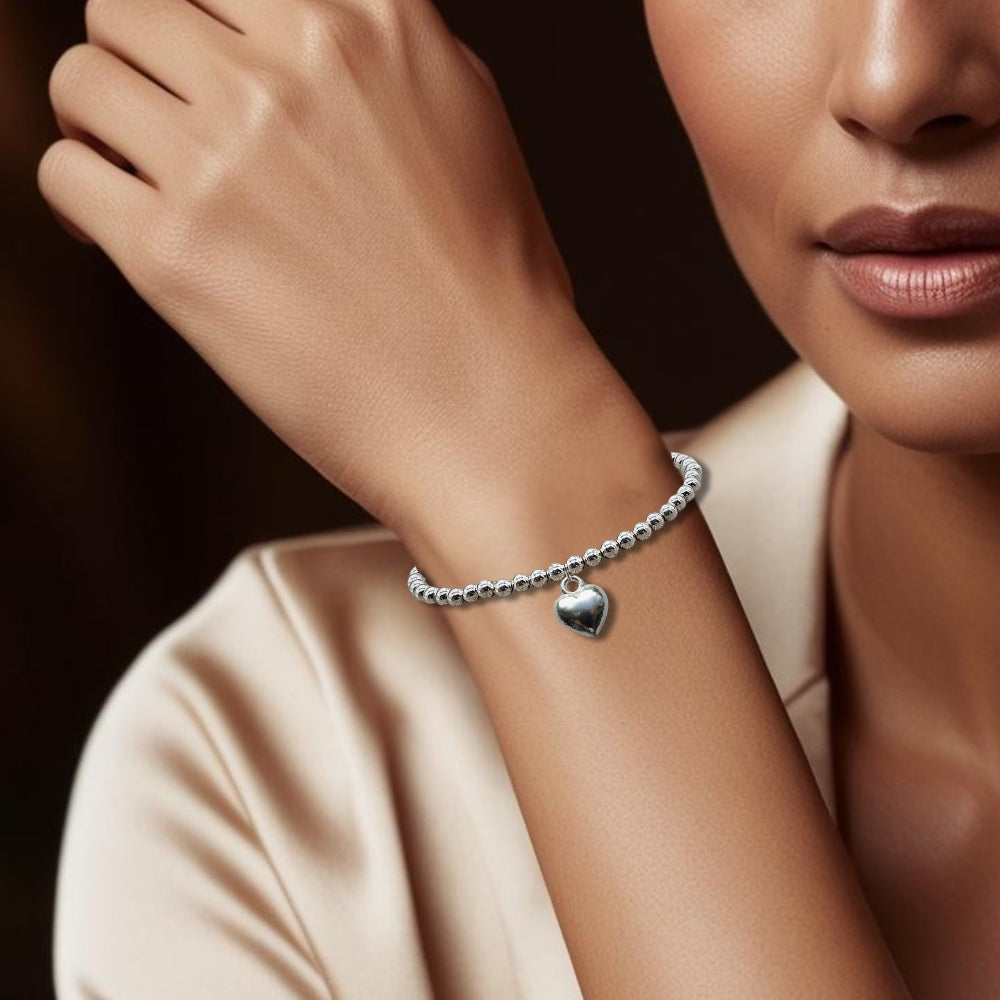 Maid of Honour Heart Bracelet & Thank You Gift Card