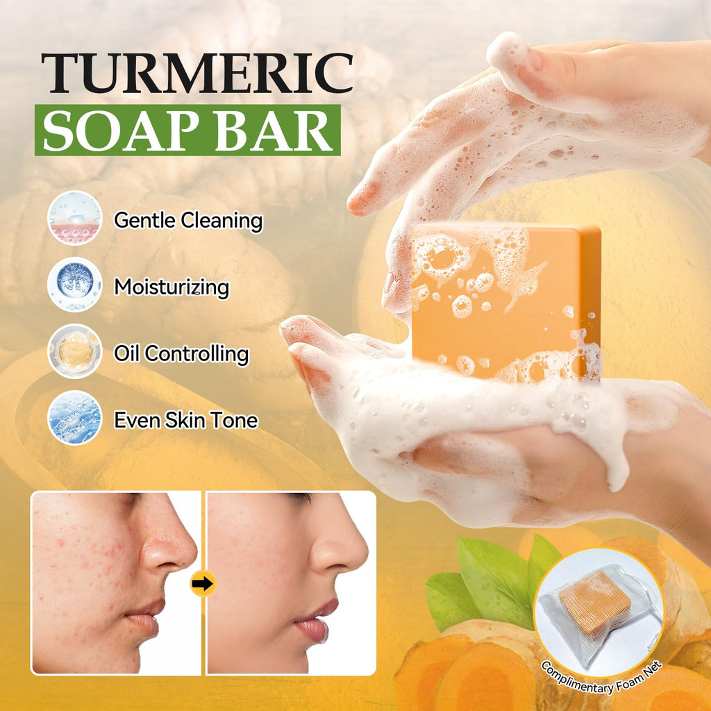 Silvercell Turmeric Skin Care Set – Complete Facial Kit for Hydration & Glow