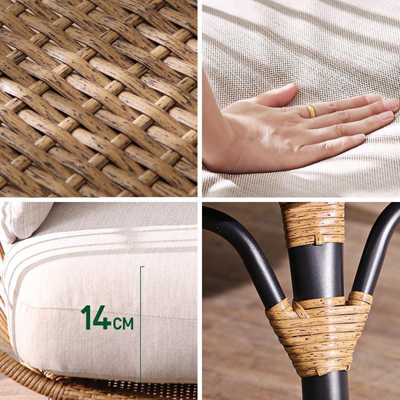 Simera Rattan Garden Ball Chair with Stand, Indoor/ Outdoor Furniture