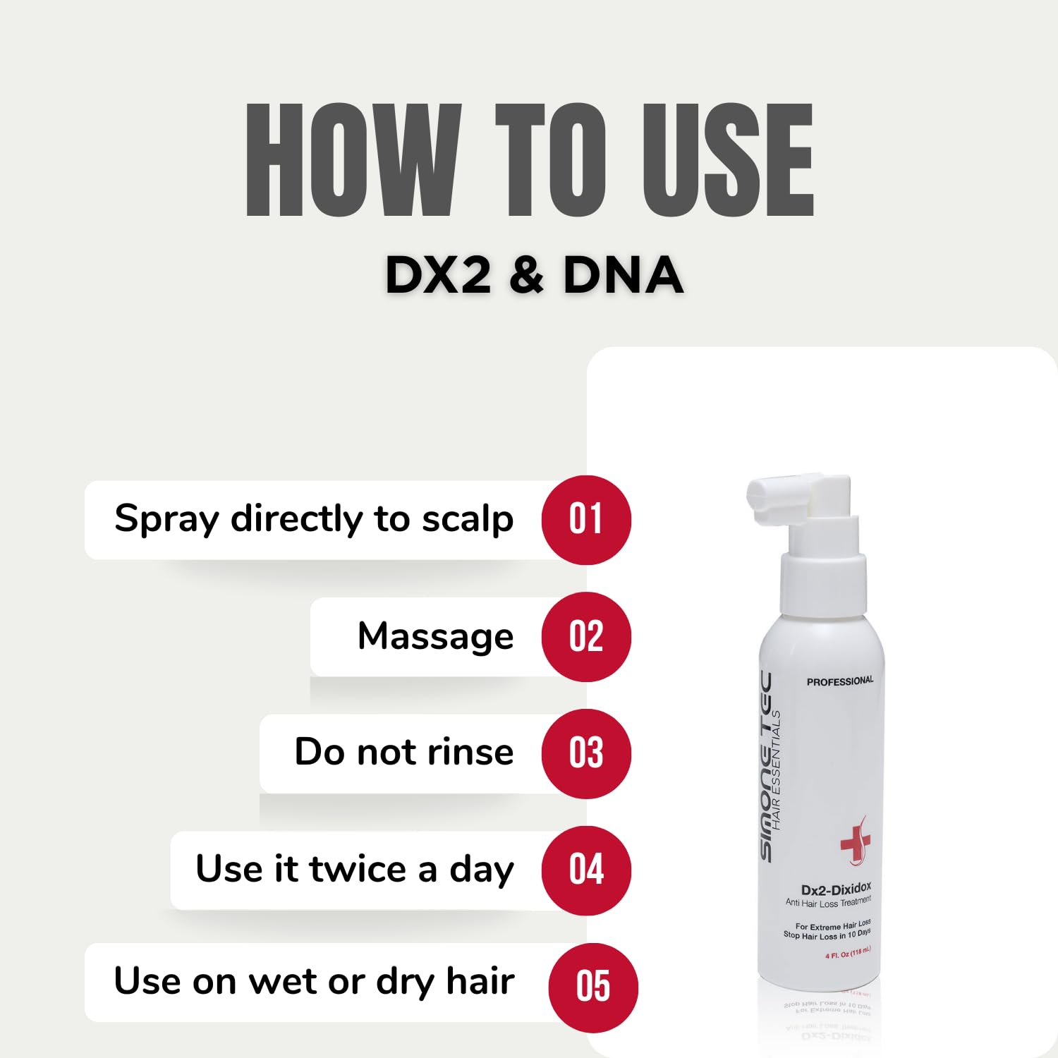 Simone Tec Dx2-Dixidox Anti Hair Loss Scalp Treatment | Root Strengthening | Phase 1