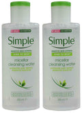 Simple Micellar Cleansing Water, 6.7 oz, 2-Pack – Gentle Makeup Removal & Hydration