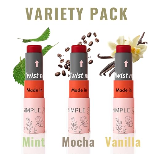 Natural Honey Lip Balm – 3 Pack (3x0.15 oz) Tinted | Simple Sophistication