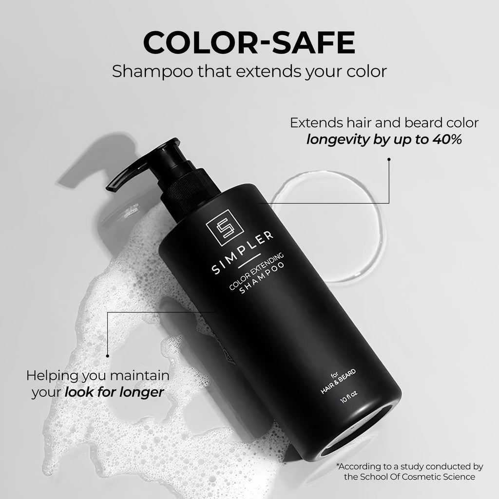 SIMPLER HAIR COLOR Shampoo for Men | Mountain Spice – Dye-Free Color Care
