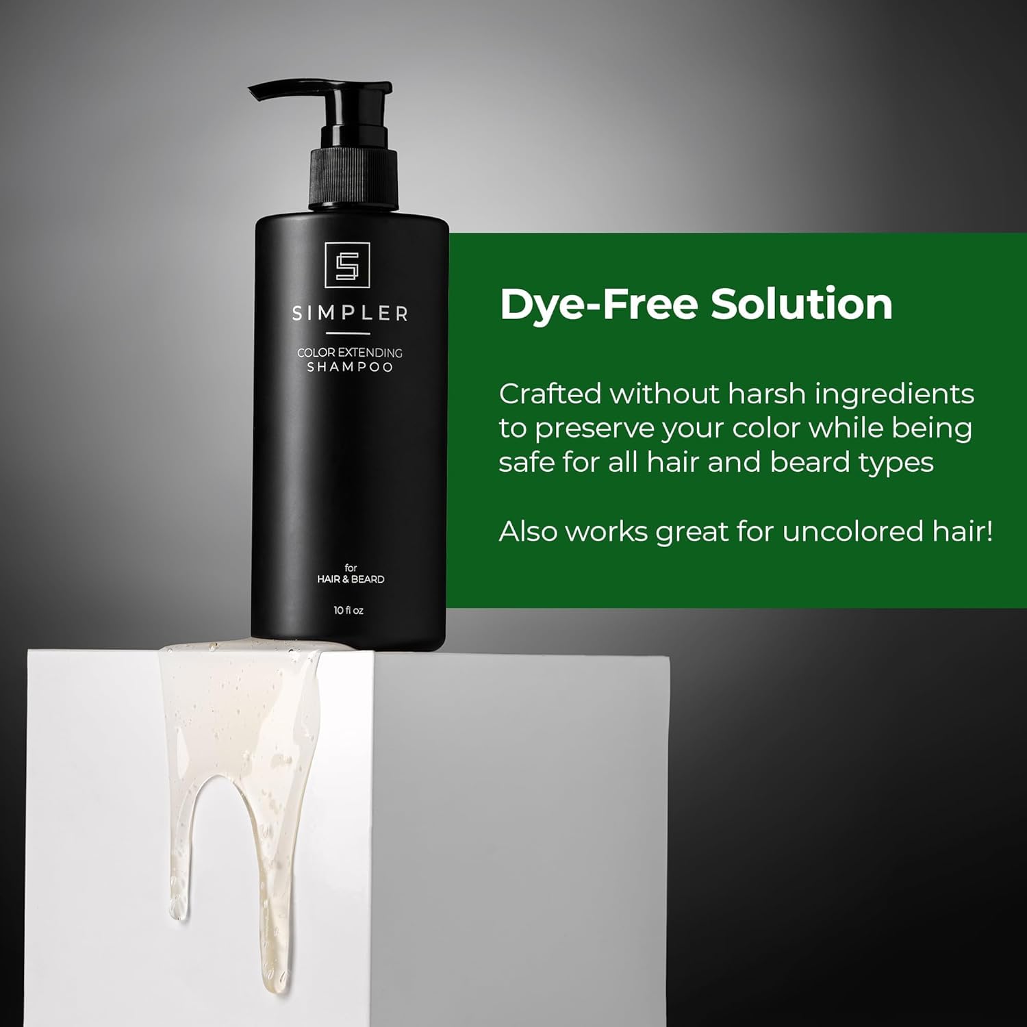 SIMPLER HAIR COLOR Shampoo for Men – Orange Clove Scent, Color Safe, Dye & Sulfate Free